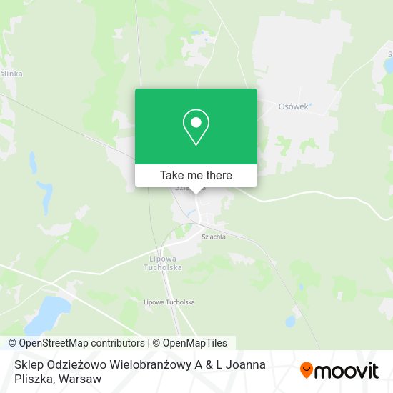 Sklep Odzieżowo Wielobranżowy A & L Joanna Pliszka map