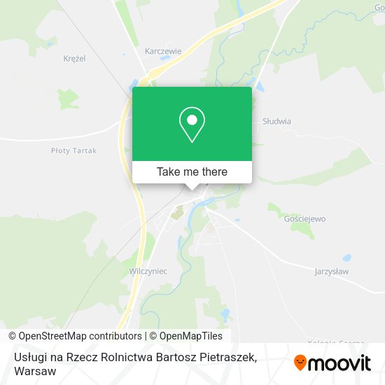 Usługi na Rzecz Rolnictwa Bartosz Pietraszek map