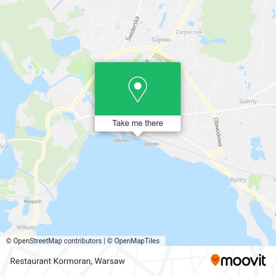 Restaurant Kormoran map