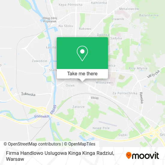 Карта Firma Handlowo Uslugowa Kinga Kinga Radziul