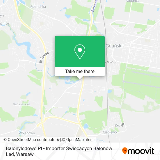 Карта Balonyledowe.Pl - Importer Świecących Balonów Led