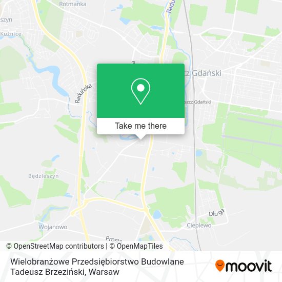 Wielobranżowe Przedsiębiorstwo Budowlane Tadeusz Brzeziński map