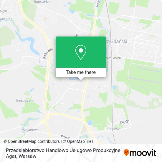 Przedsiębiorstwo Handlowo Usługowo Produkcyjne Agat map