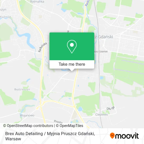 Карта Brex Auto Detailing / Myjnia Pruszcz Gdański