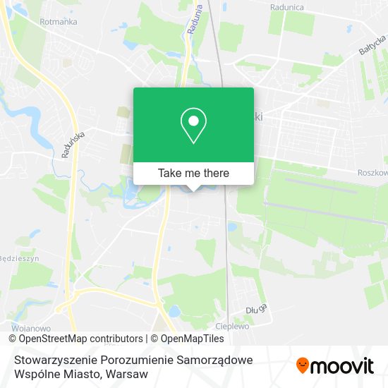 Stowarzyszenie Porozumienie Samorządowe Wspólne Miasto map