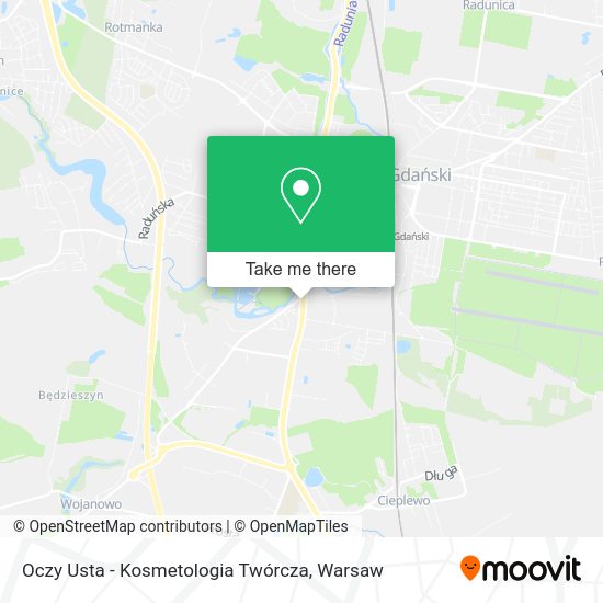 Oczy Usta - Kosmetologia Twórcza map