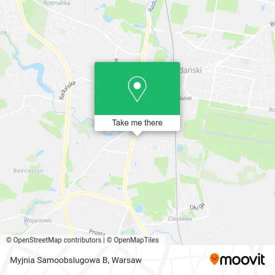 Карта Myjnia Samoobslugowa B