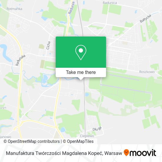 Manufaktura Twórczości Magdalena Kopeć map