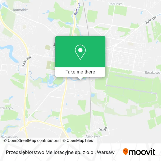 Карта Przedsiębiorstwo Melioracyjne sp. z o.o.