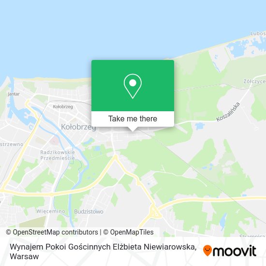 Wynajem Pokoi Gościnnych Elżbieta Niewiarowska map