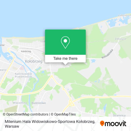 Milenium Hala Widowiskowo-Sportowa Kołobrzeg map