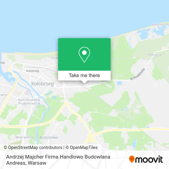 Andrzej Majcher Firma Handlowo Budowlana Andreas map