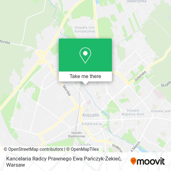 Kancelaria Radcy Prawnego Ewa Pańczyk-Żekieć map