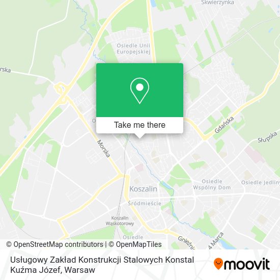 Usługowy Zakład Konstrukcji Stalowych Konstal Kuźma Józef map