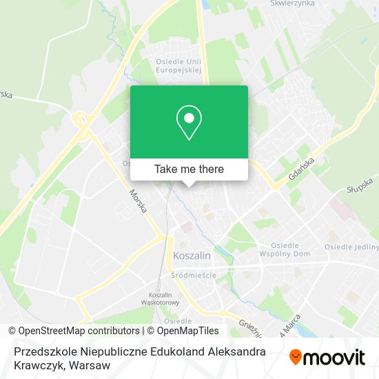 Przedszkole Niepubliczne Edukoland Aleksandra Krawczyk map