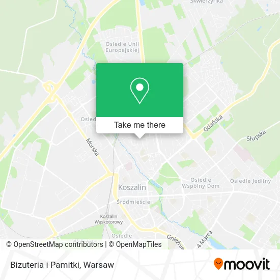 Карта Bizuteria i Pamitki