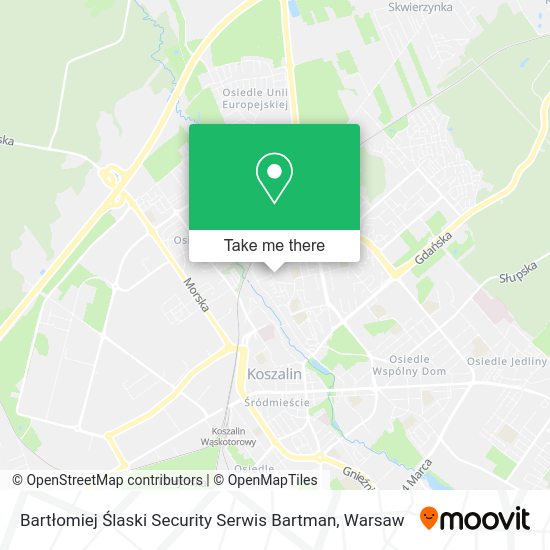 Bartłomiej Ślaski Security Serwis Bartman map