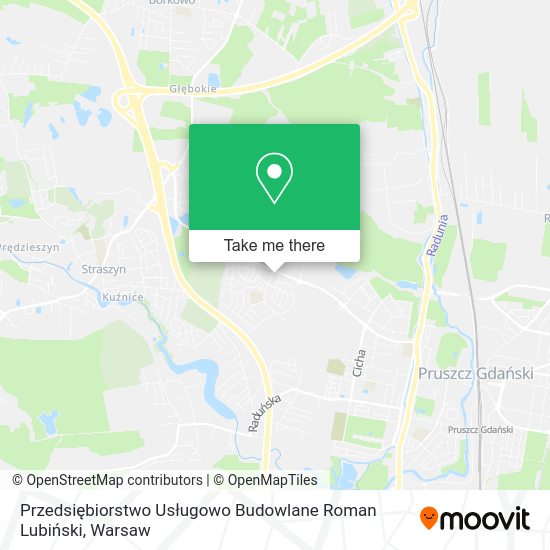 Przedsiębiorstwo Usługowo Budowlane Roman Lubiński map