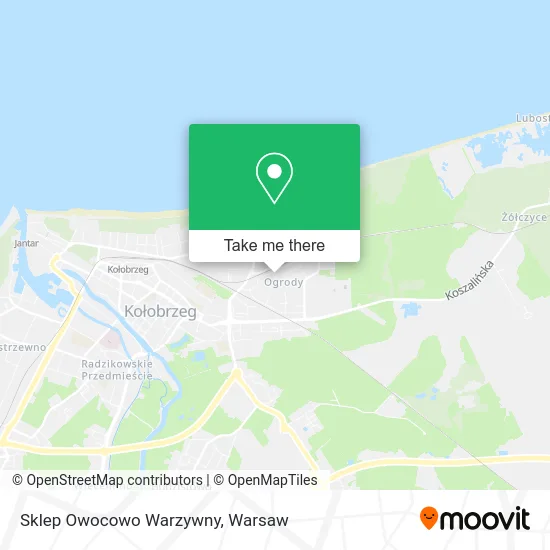 Sklep Owocowo Warzywny map