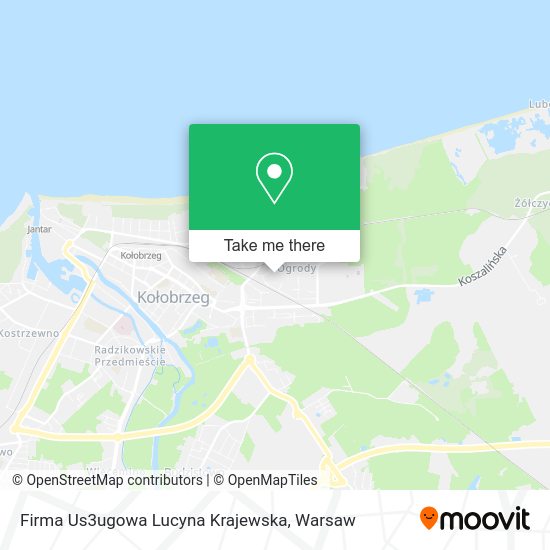 Firma Us3ugowa Lucyna Krajewska map