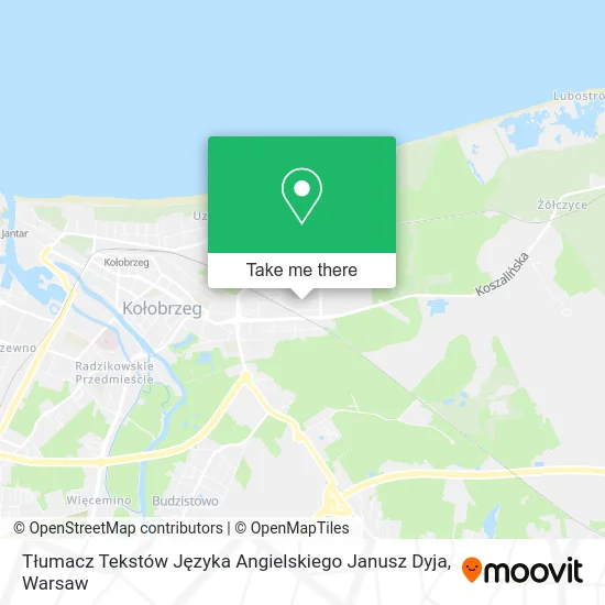 Карта Tłumacz Tekstów Języka Angielskiego Janusz Dyja