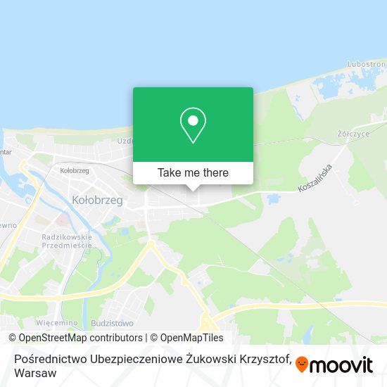 Pośrednictwo Ubezpieczeniowe Żukowski Krzysztof map