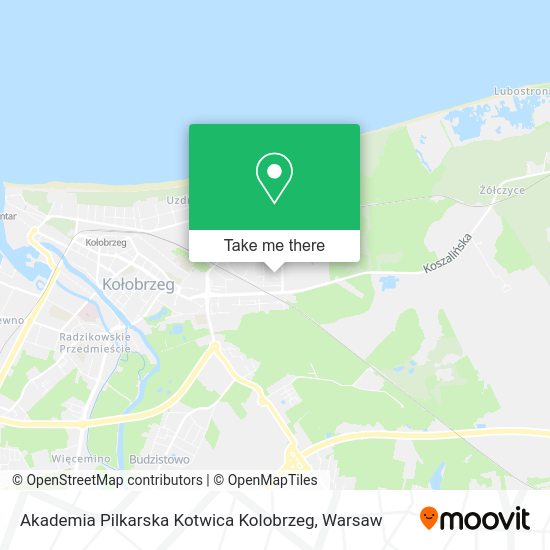 Akademia Pilkarska Kotwica Kolobrzeg map