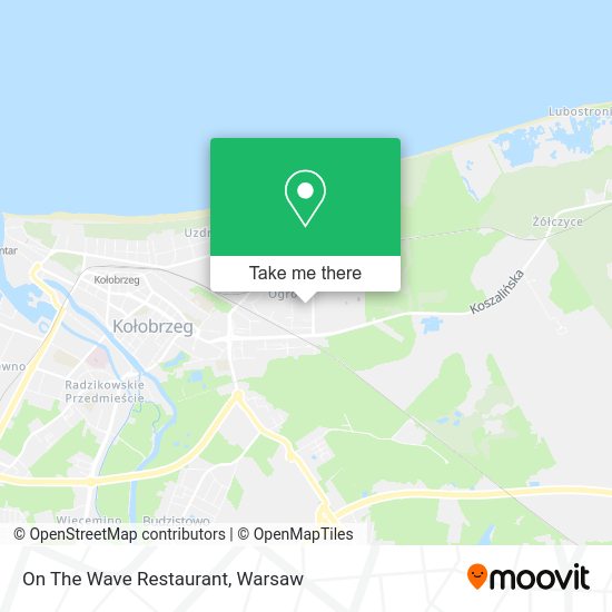 On The Wave Restaurant map