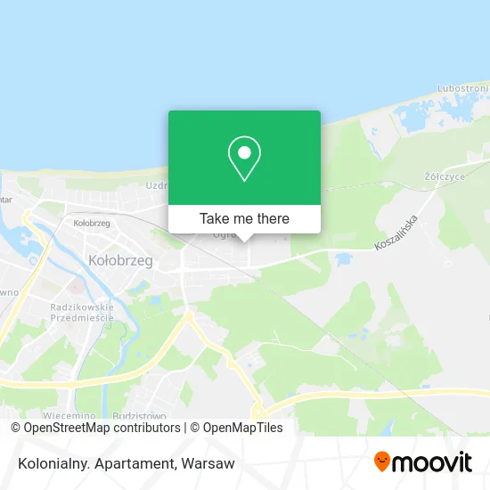 Карта Kolonialny. Apartament