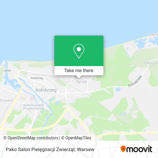 Pako Salon Pielęgnacji Zwierząt map