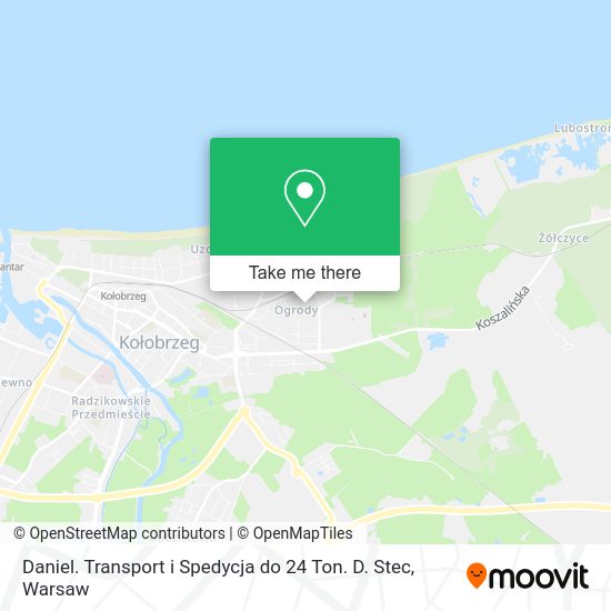 Daniel. Transport i Spedycja do 24 Ton. D. Stec map