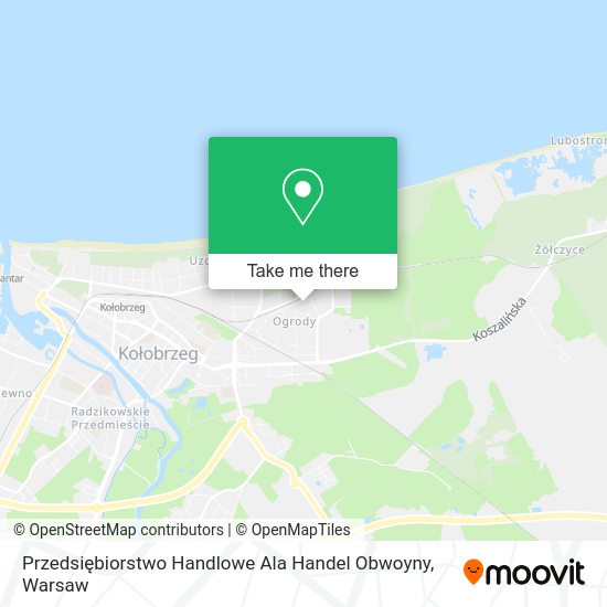 Przedsiębiorstwo Handlowe Ala Handel Obwoyny map