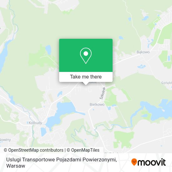 Карта Uslugi Transportowe Pojazdami Powierzonymi