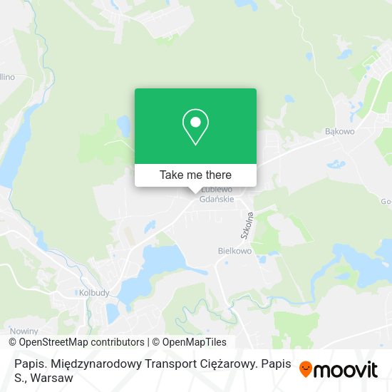 Papis. Międzynarodowy Transport Ciężarowy. Papis S. map