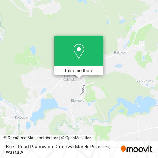 Bee - Road Pracownia Drogowa Marek Pszczoła map