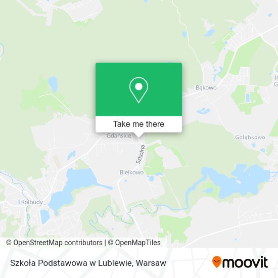 Карта Szkoła Podstawowa w Lublewie