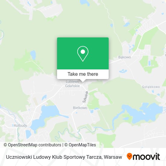 Uczniowski Ludowy Klub Sportowy Tarcza map