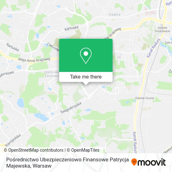 Pośrednictwo Ubezpieczeniowo Finansowe Patrycja Majewska map