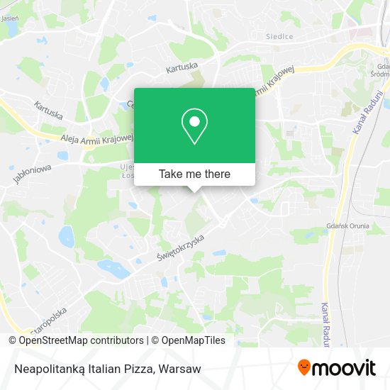 Neapolitanką Italian Pizza map