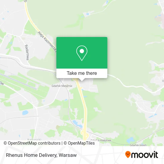 Карта Rhenus Home Delivery