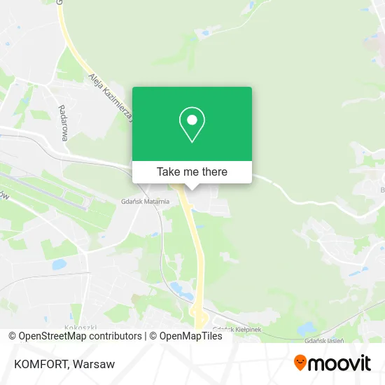 KOMFORT map