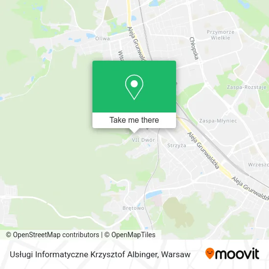 Usługi Informatyczne Krzysztof Albinger map