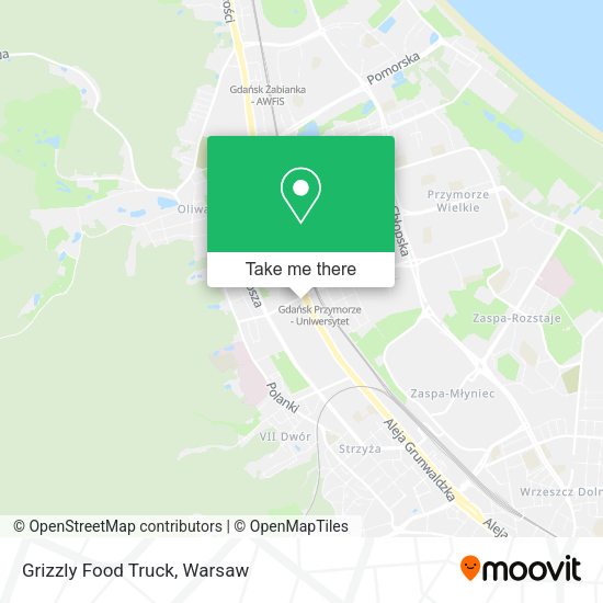 Grizzly Food Truck map