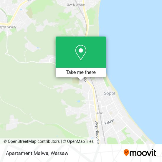 Apartament Malwa map