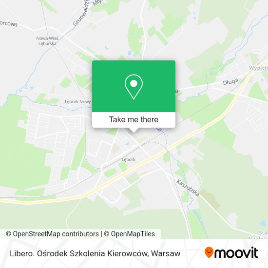 Libero. Ośrodek Szkolenia Kierowców map