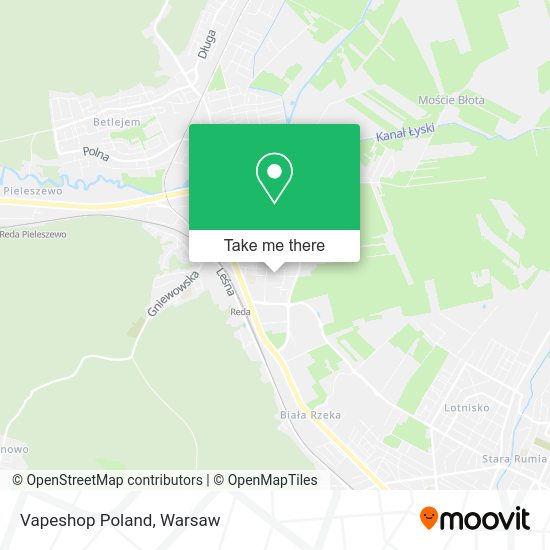 Vapeshop Poland map