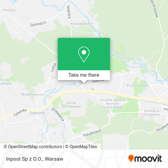Inpost Sp z O.O. map