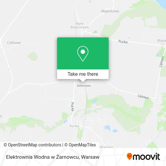 Elektrownia Wodna w Żarnowcu map