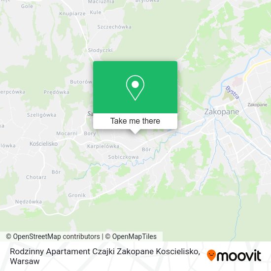 Rodzinny Apartament Czajki Zakopane Koscielisko map