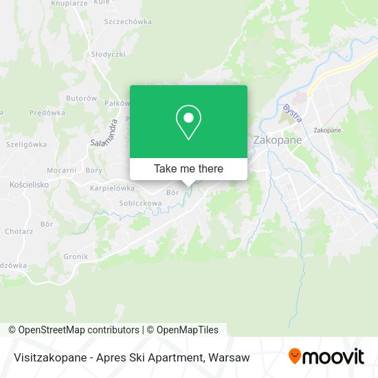 Карта Visitzakopane - Apres Ski Apartment